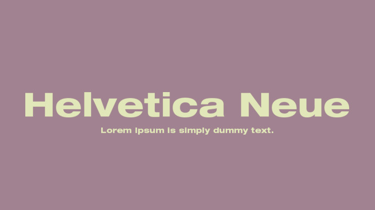Schriftart Helvetica Neue