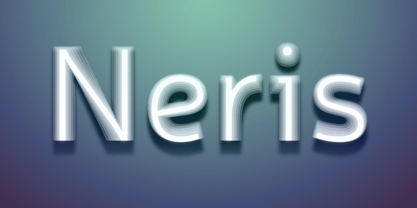 Schriftart Neris