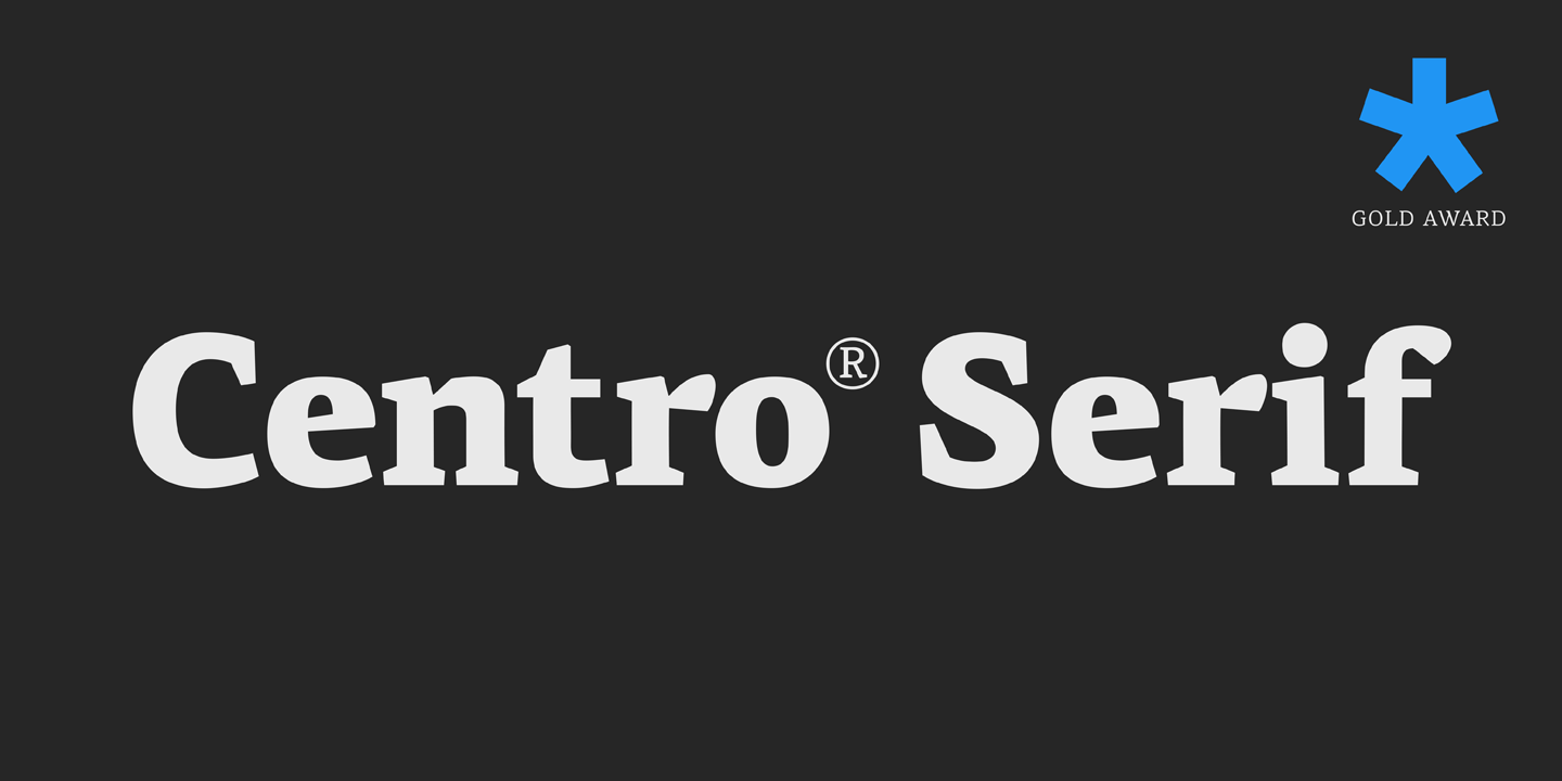 Schriftart PF Centro Serif Pro