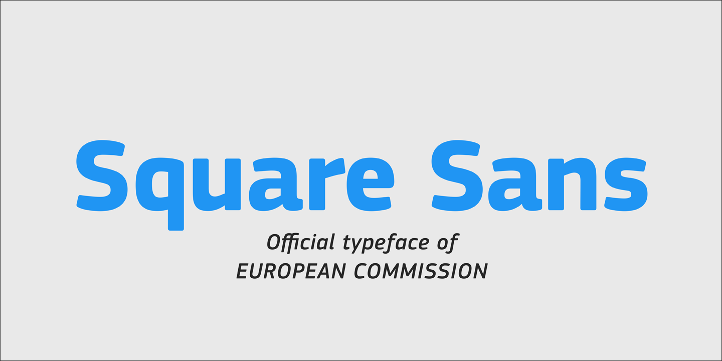 Schriftart PF Square Sans Pro