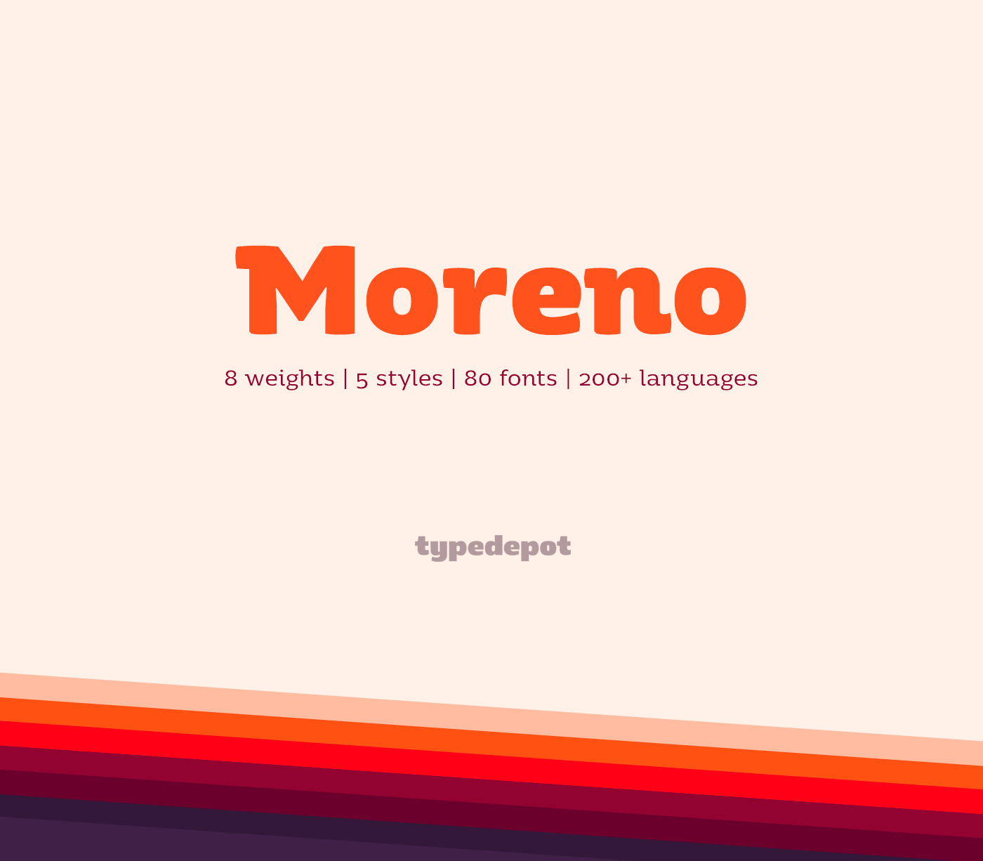 Schriftart Moreno
