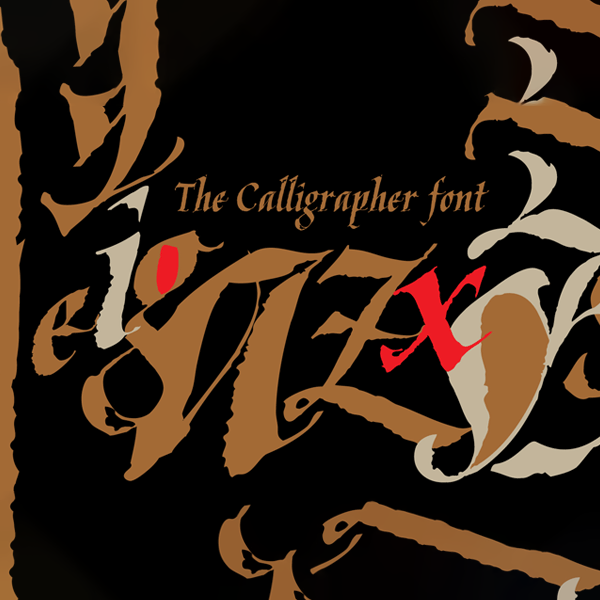 Schriftart Kaligrafica, Kaligraf