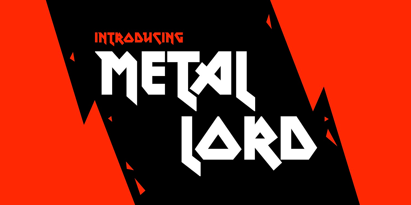 Schriftart Metal Lord