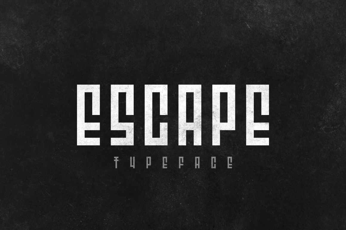 Schriftart Escape