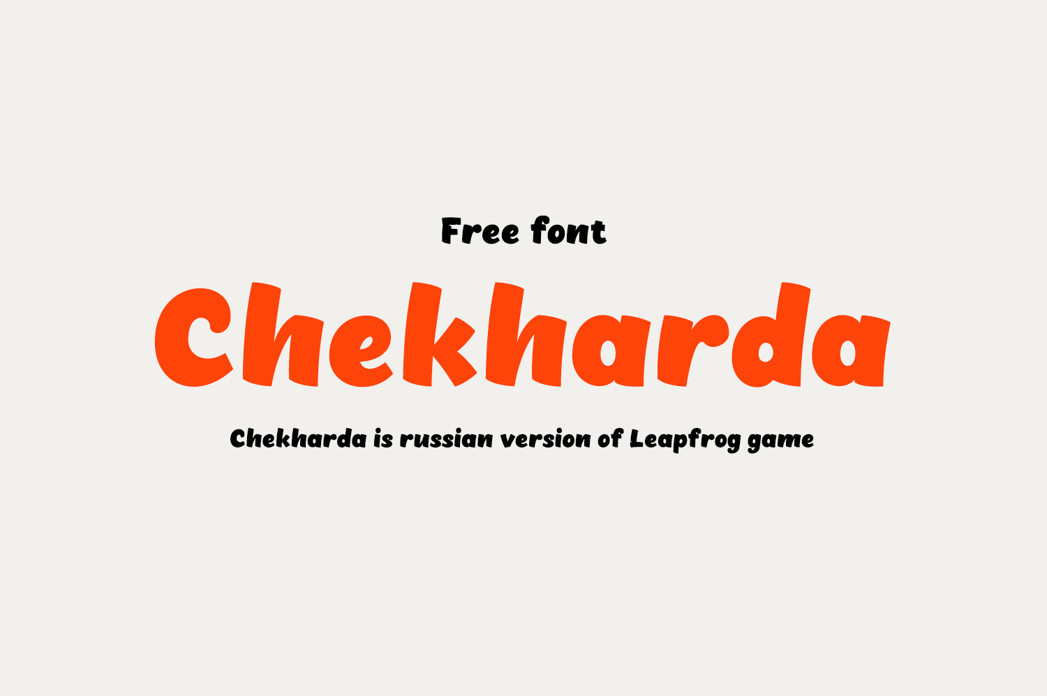 Schriftart Chekharda