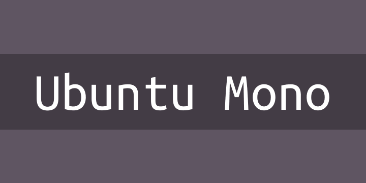 Schriftart Ubuntu Mono