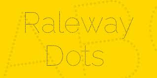 Schriftart Raleway Dots