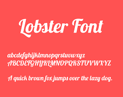 Schriftart Lobster