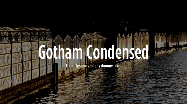 Schriftart Gotham Condensed
