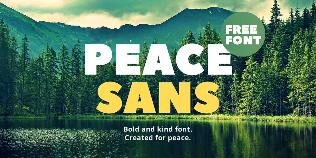 Schriftart Peace Sans