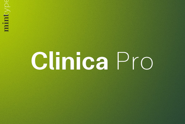 Schriftart Clinica Pro