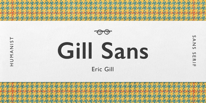 Schriftart Gill Sans Pro