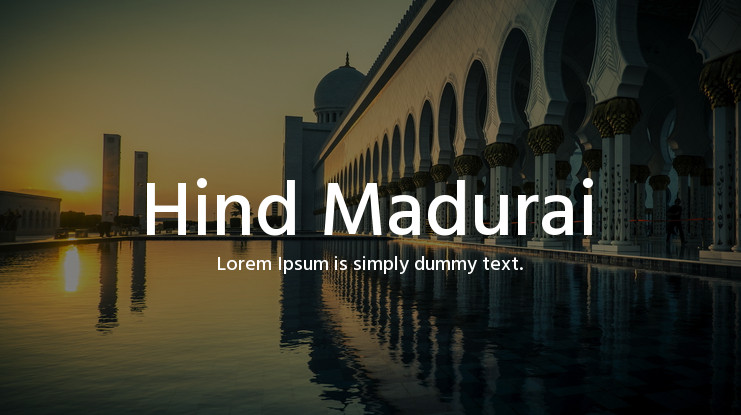 Schriftart Hind Madurai