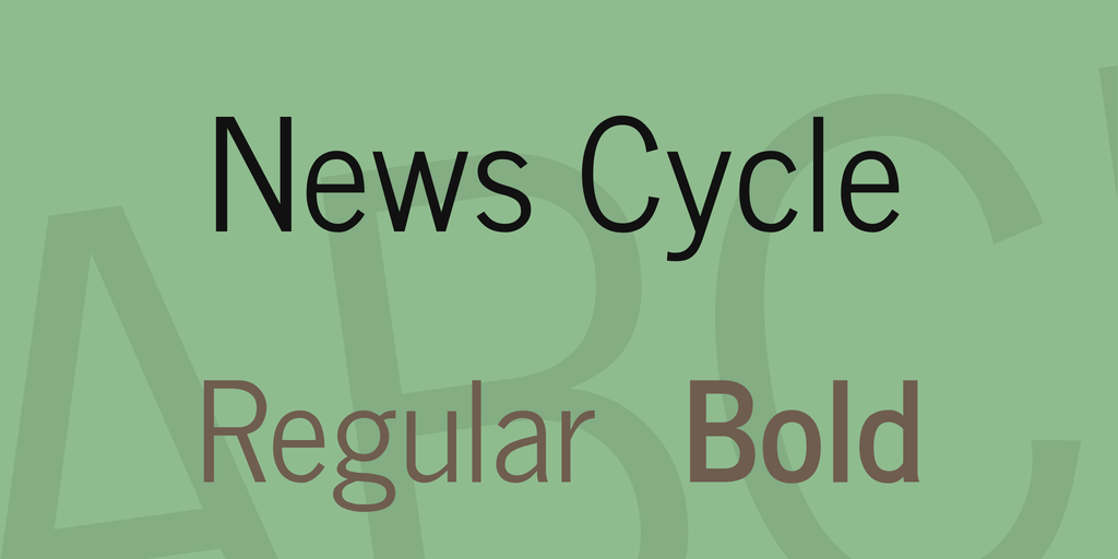 Schriftart News Cycle