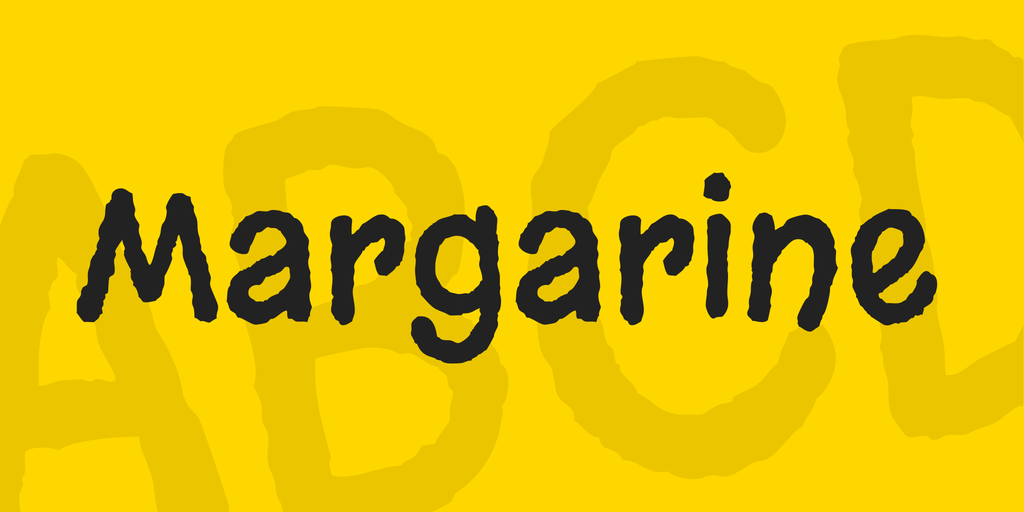 Schriftart Margarine