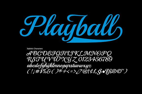 Schriftart Playball