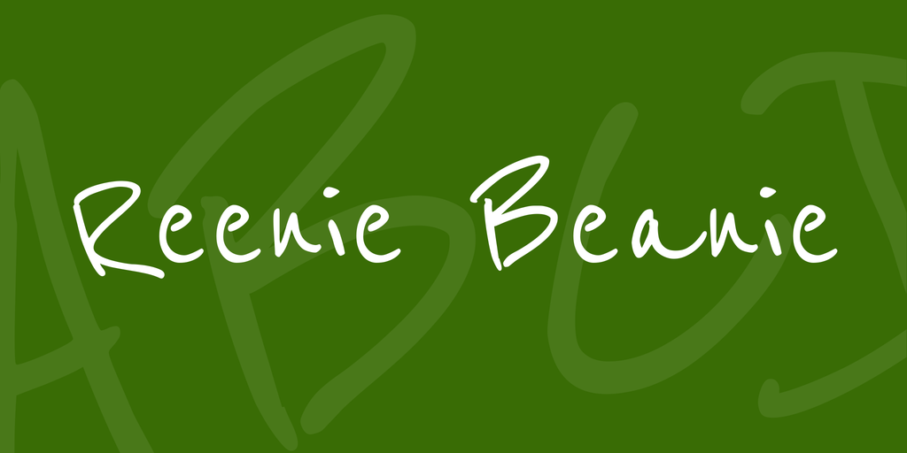 Schriftart Reenie Beanie