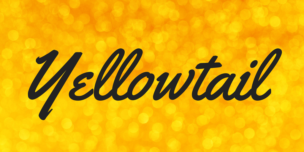 Schriftart Yellowtail