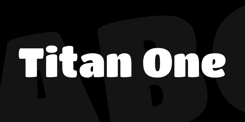 Schriftart Titan One