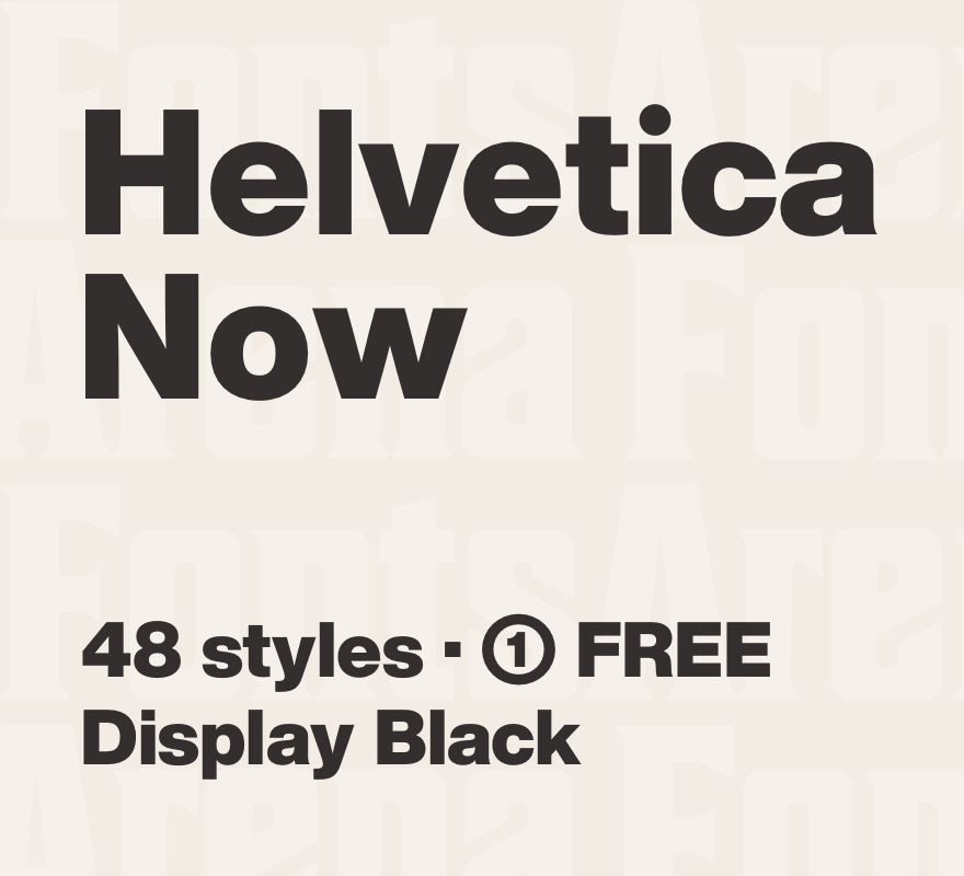 Schriftart Helvetica Now Display