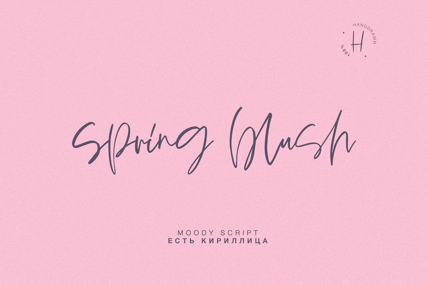 Schriftart Spring blush