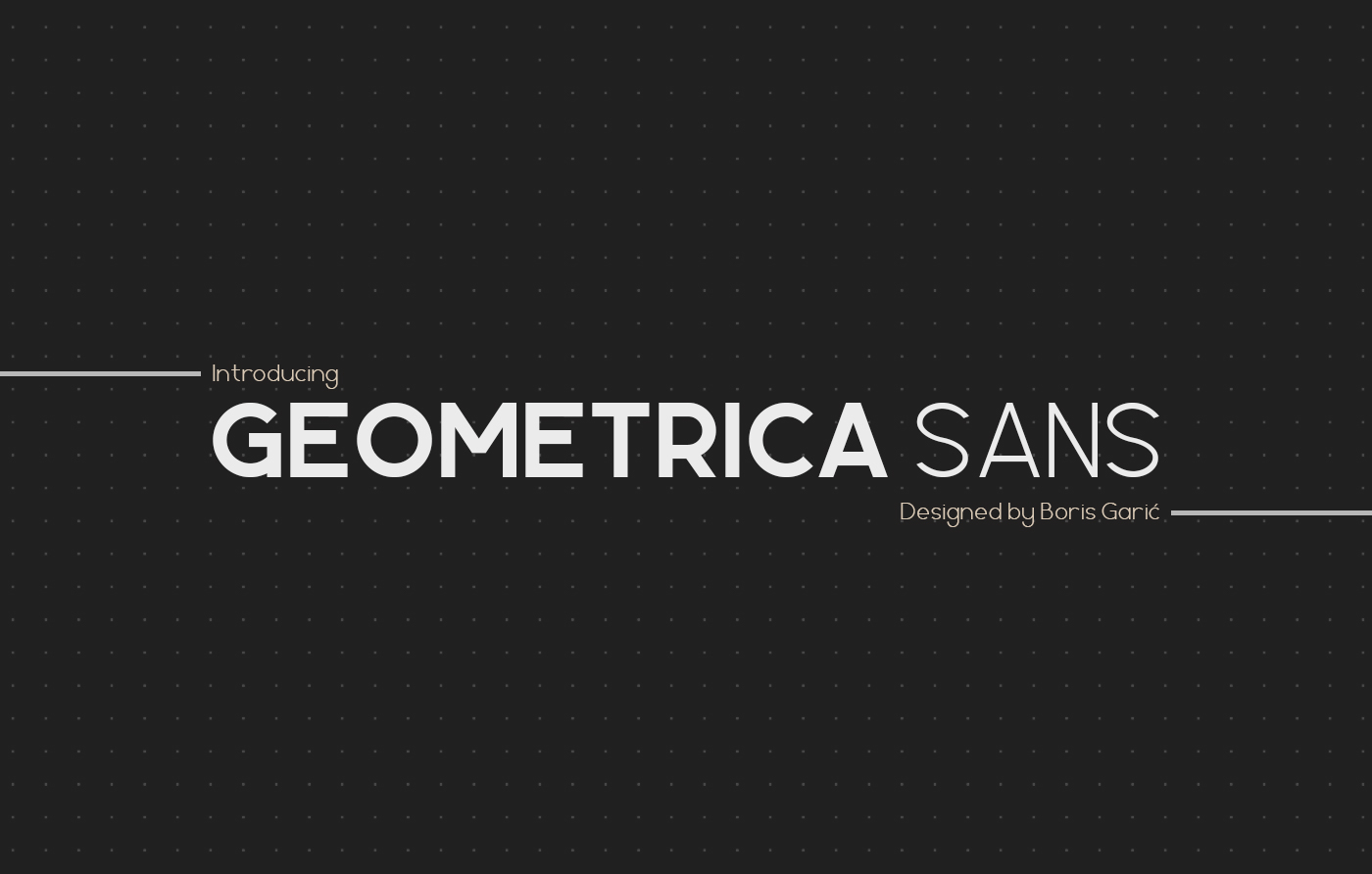 Schriftart Geometrica Sans