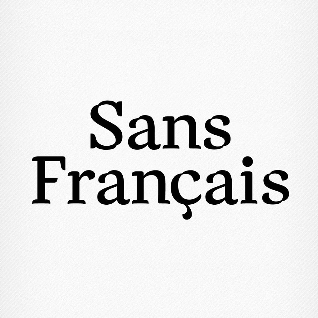 Schriftart Sans Francais