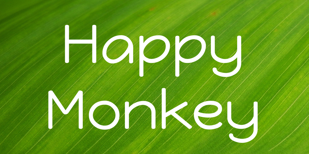 Schriftart Happy Monkey