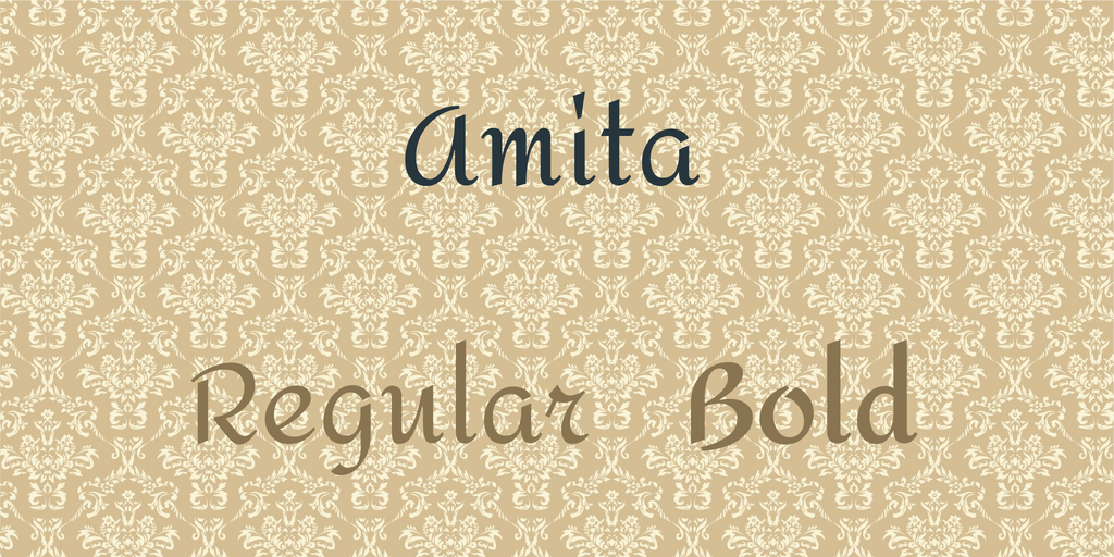 Schriftart Amita