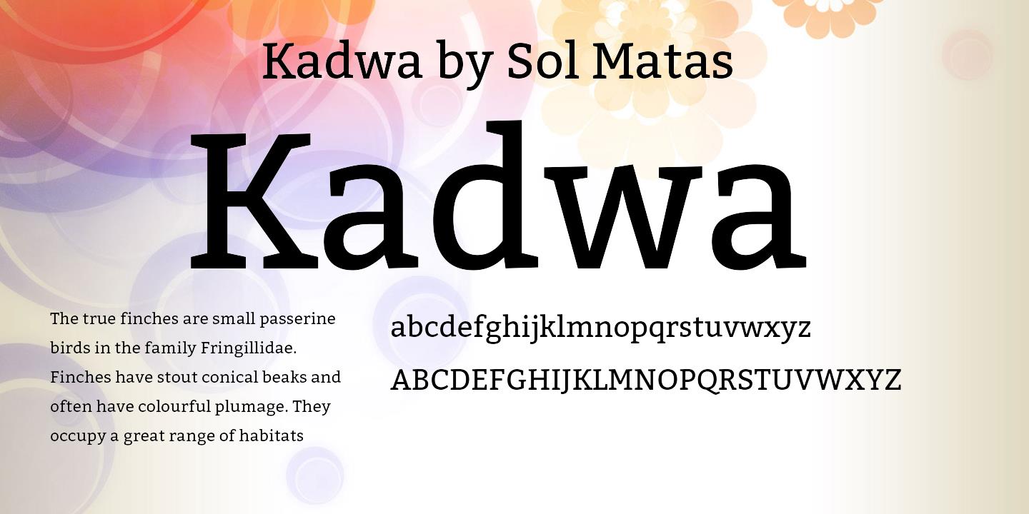Schriftart Kadwa