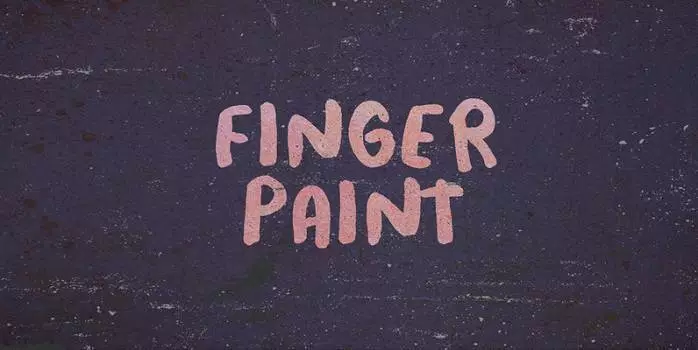 Schriftart Finger Paint