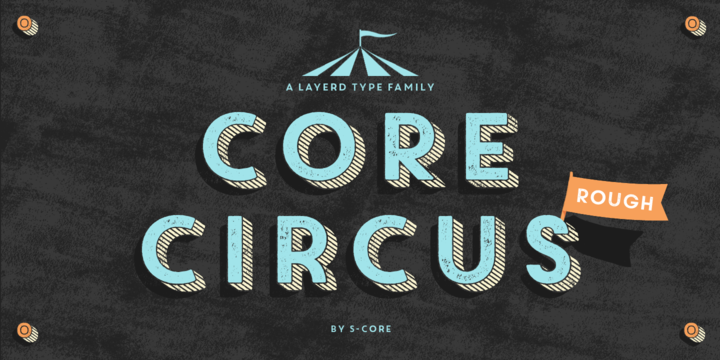 Schriftart Core Circus 2D