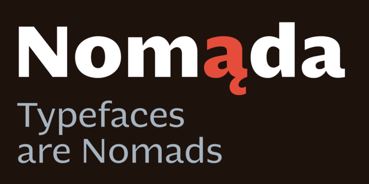 Schriftart Nomada