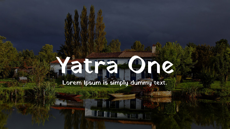 Schriftart Yatra One