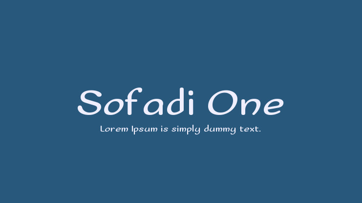 Schriftart Sofadi One