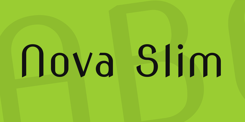 Schriftart Nova Slim