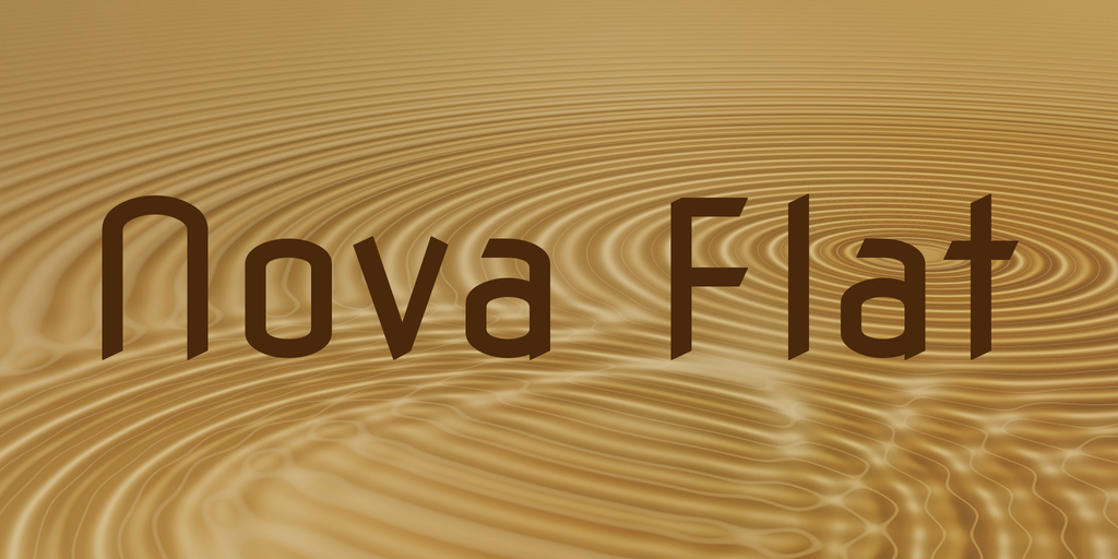 Schriftart Nova Flat
