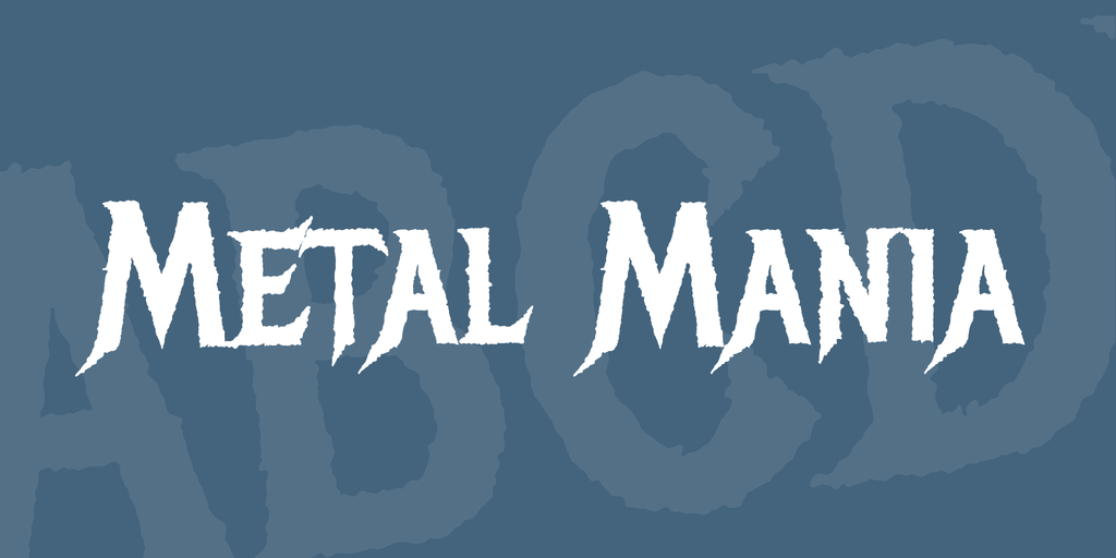 Schriftart Metal Mania