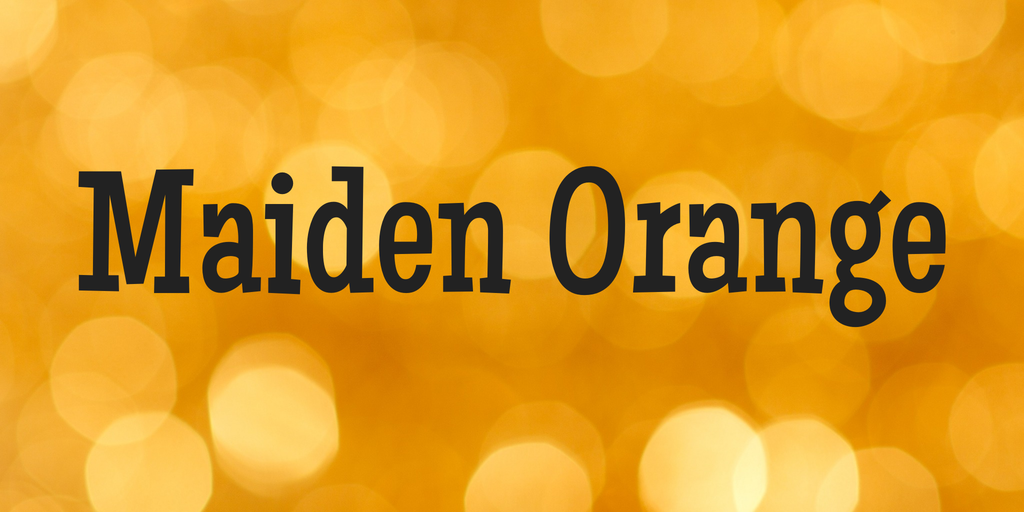 Schriftart Maiden Orange