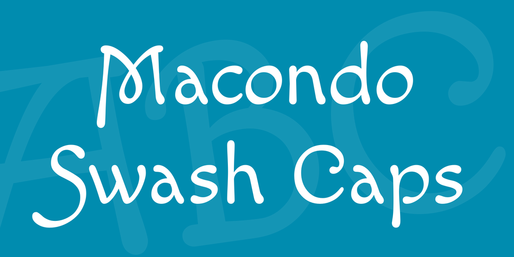Schriftart Macondo Swash Caps