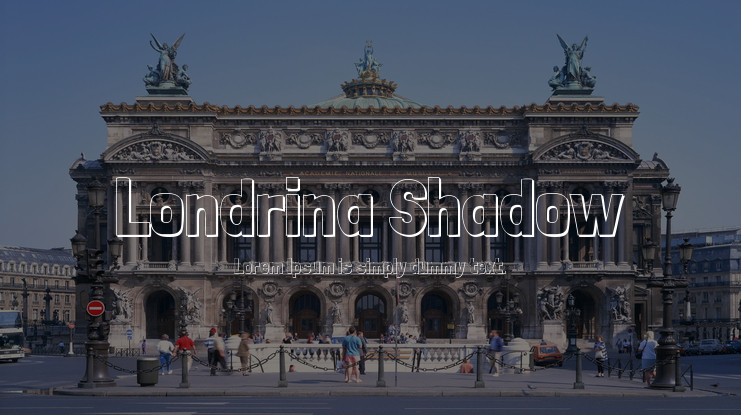 Schriftart Londrina Shadow