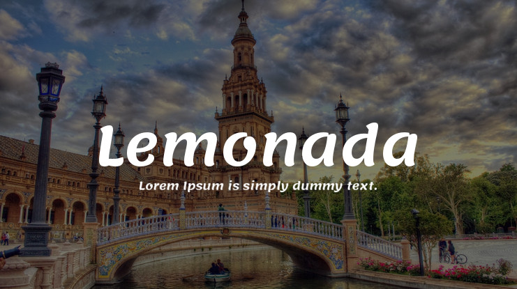 Schriftart Lemonada