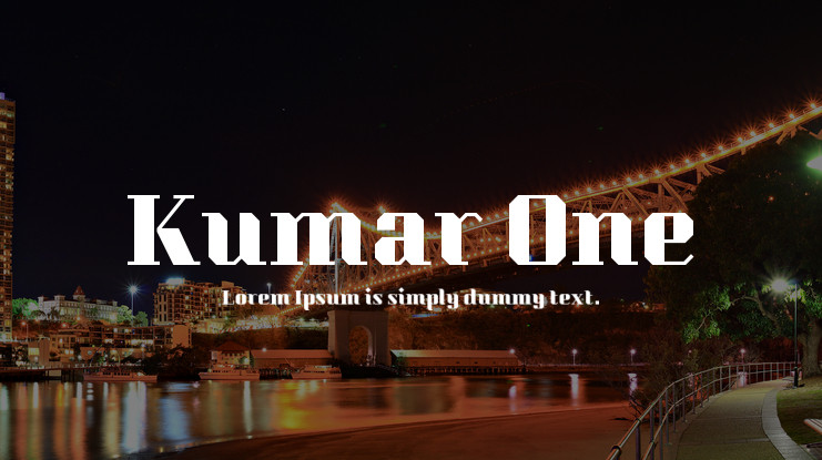 Schriftart Kumar One