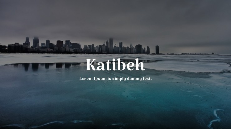 Schriftart Katibeh