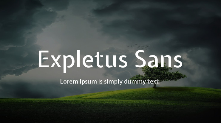 Schriftart Expletus Sans