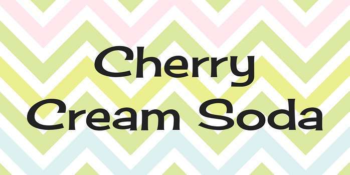 Schriftart Cherry Cream Soda