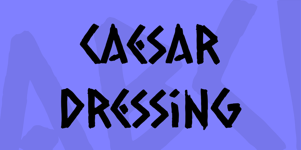 Schriftart Caesar Dressing