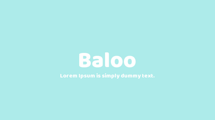 Schriftart Baloo
