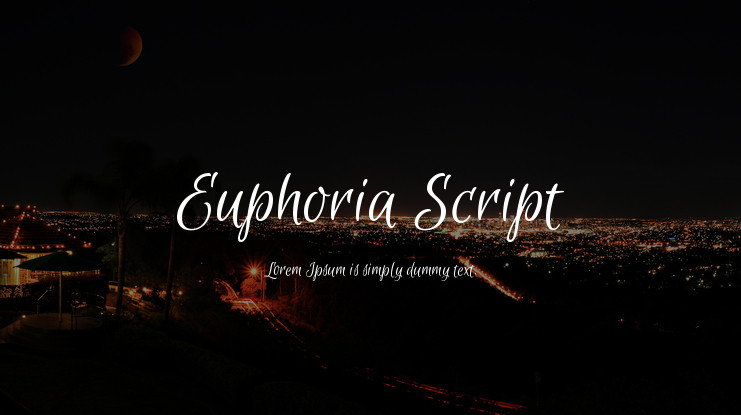 Schriftart Euphoria Script