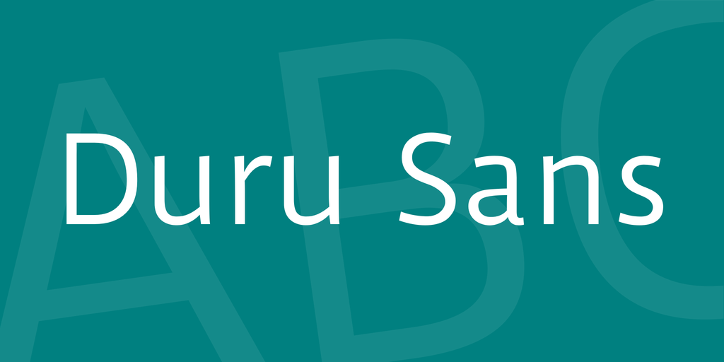 Schriftart Duru Sans